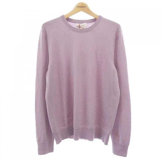 Alexander McQueen 684310 Knit in Purple type 100% cashmere from KOMEHYO