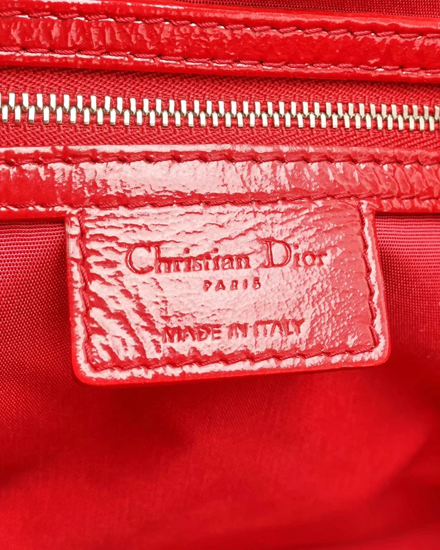 Dior Large Cannage Patent Shopping Tote Bag in Patent leather from A Retro Tale, photo 10 of 11