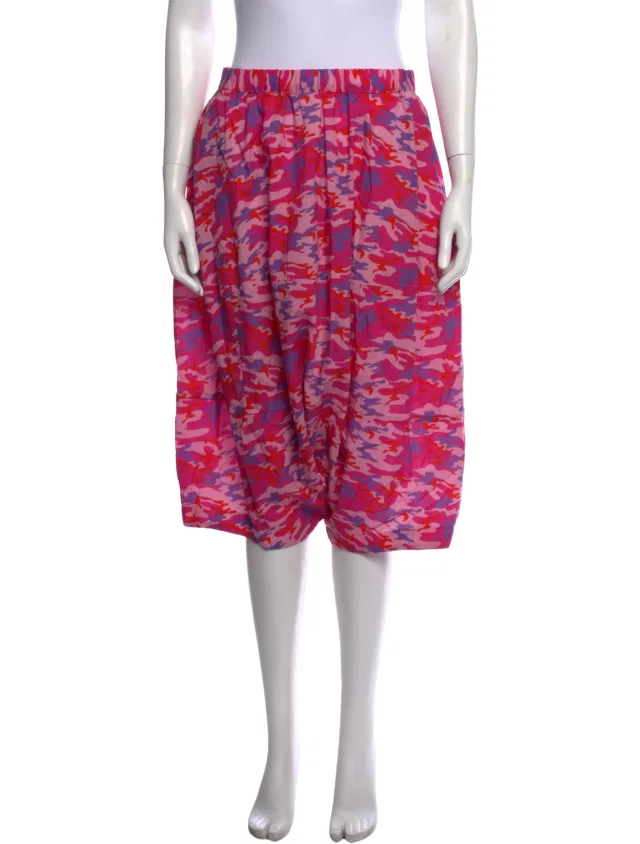 Comme des Garçons Girl Camouflage Print Wide Leg Pants in pink from The RealReal