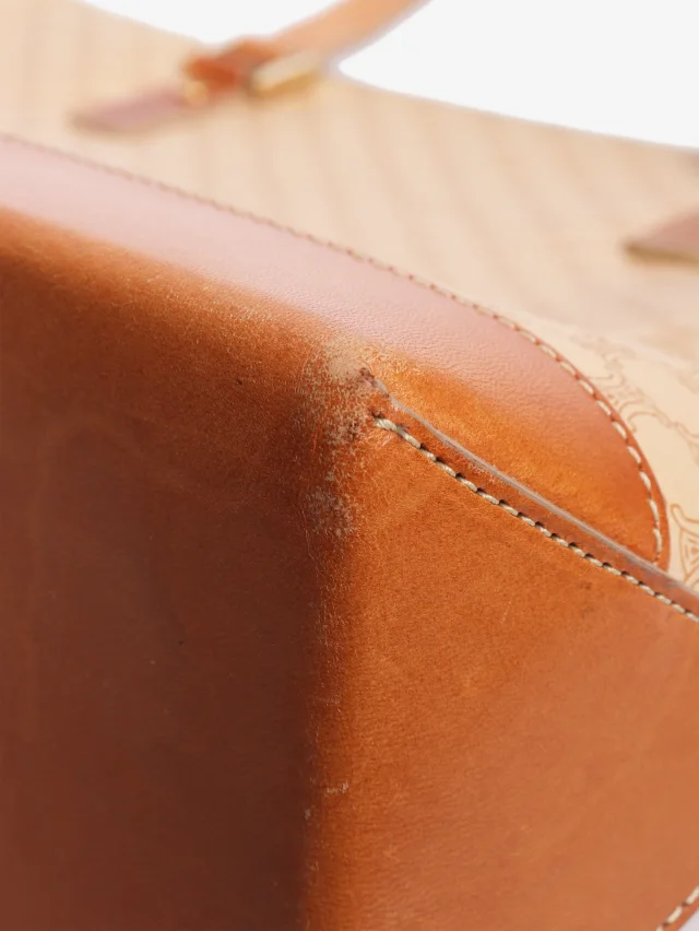 Celine Beige vintage Macadam tote bag in Beige Coated canvas from Sign of the Times, photo 8 of 9