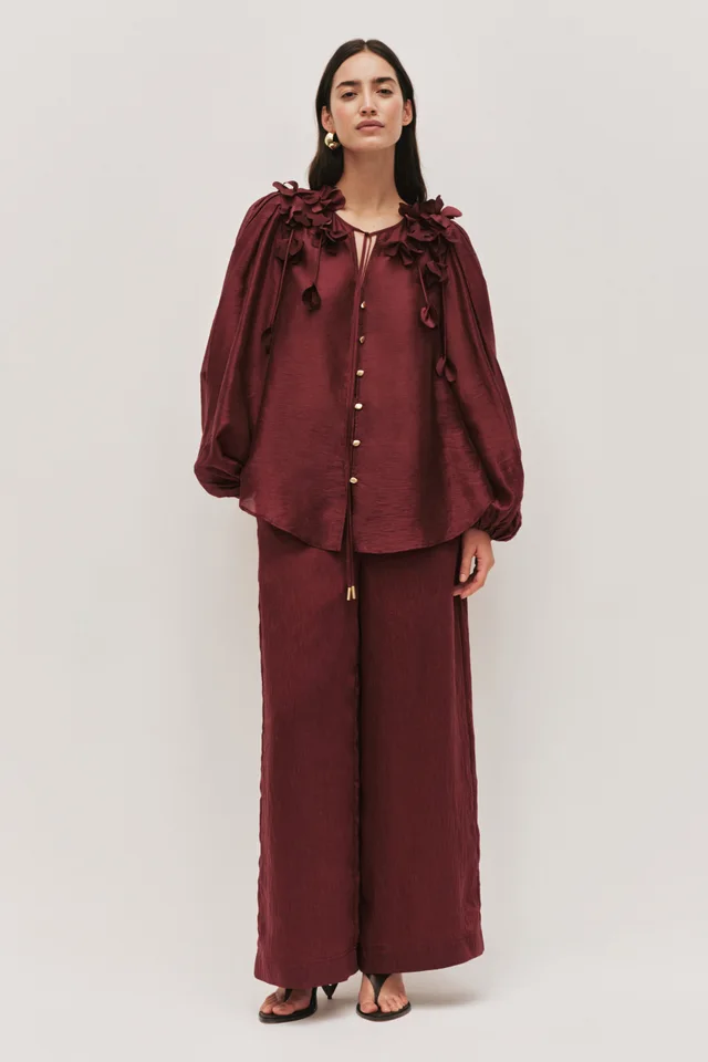 AJE Camille Flower Blouse in Purple from Aje, photo 1 of 1