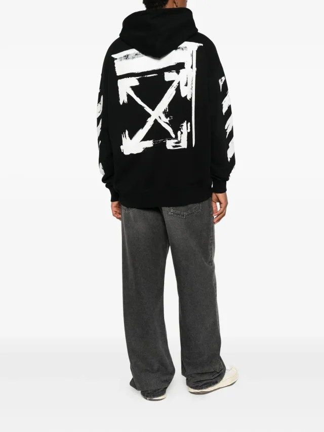Off-White brush-stroke hoodie, photo 2 of 2 from FARFETCH