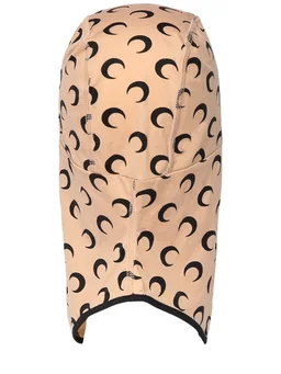 Marine Serre Beanie hat with graphic print in 88% Recycled Polyamide, 12% Elastane, photo 4 of 4 from LUISAVIAROMA