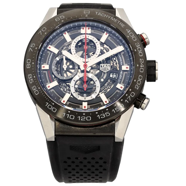 TAG Heuer Carrera CAR2A1Z 45mm PVD Stainless Steel Watch from H&T