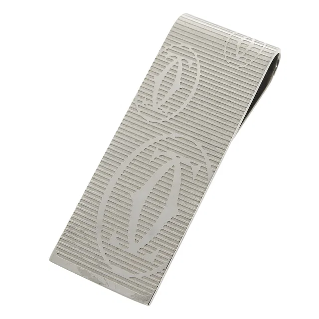 Cartier C Decor Money Clip Silver Metal Bill Clip in Silver from LuxUness