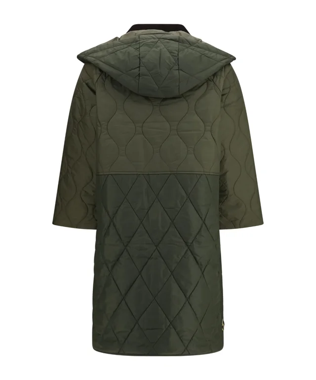 Barbour Osbourne Long Quilted Hooded Jacket, photo 2 of 3 from SENSER