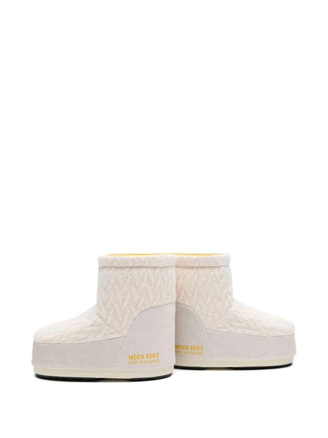 Moon Boot x Guest In Residence Icon knit boots in White, photo 3 of 4 from FARFETCH
