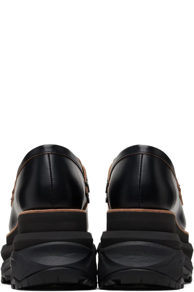 sacai Black Platform Loafers, photo 2 of 5 from SSENSE