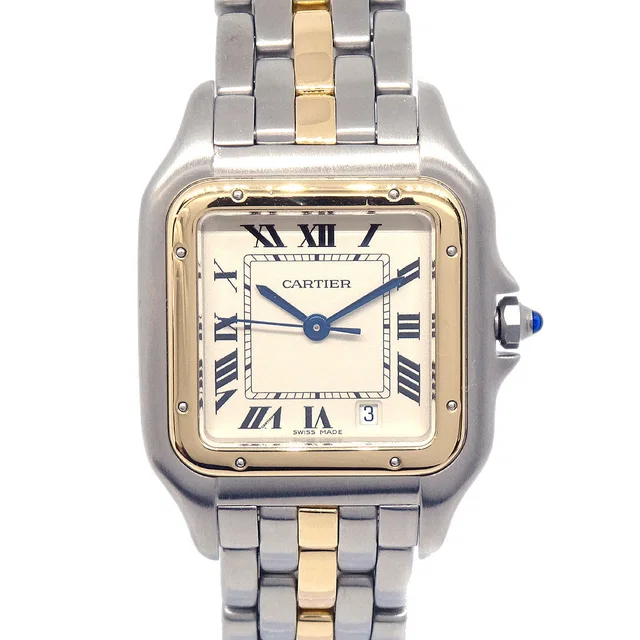 Cartier Panthere MM 1-Row Ref.83949 Quartz Watch 18KYG SS from AMORE Vintage Tokyo