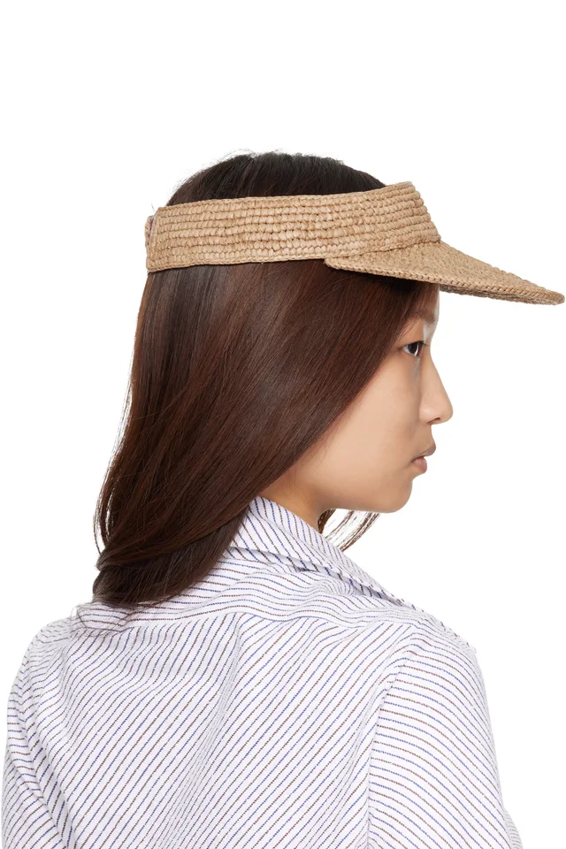 Vivienne Westwood Beige Raffia Visor, photo 3 of 3 from SSENSE
