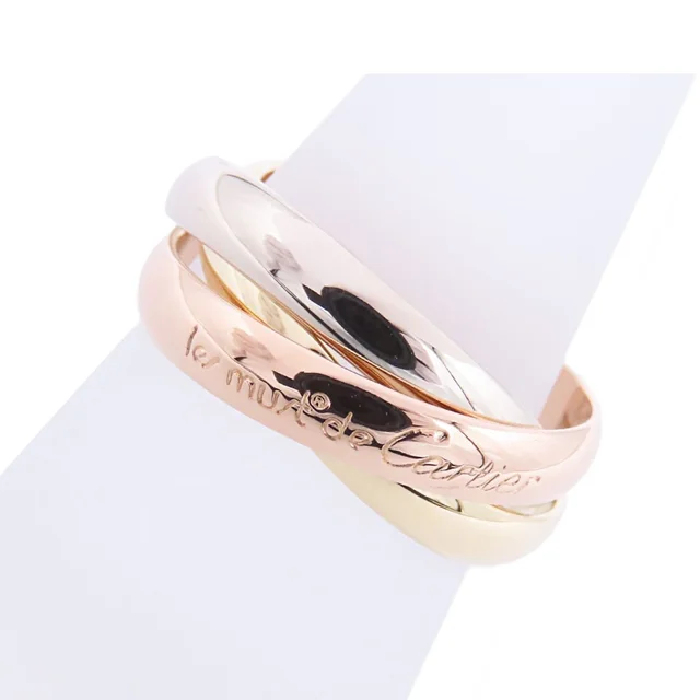 Cartier Trinity Three Color Gold MM Classic 52 Ring in Gold from The Reluxe