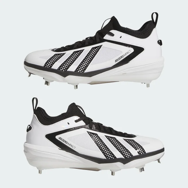 Adidas Adizero Impact 3.0 BSB Cleats in White, photo 7 of 9 from adidas (US)
