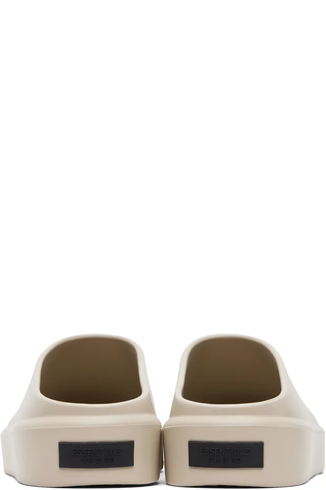 Fear of God ESSENTIALS Beige Essentials California 1.0 Mule Loafers, photo 2 of 5 from SSENSE