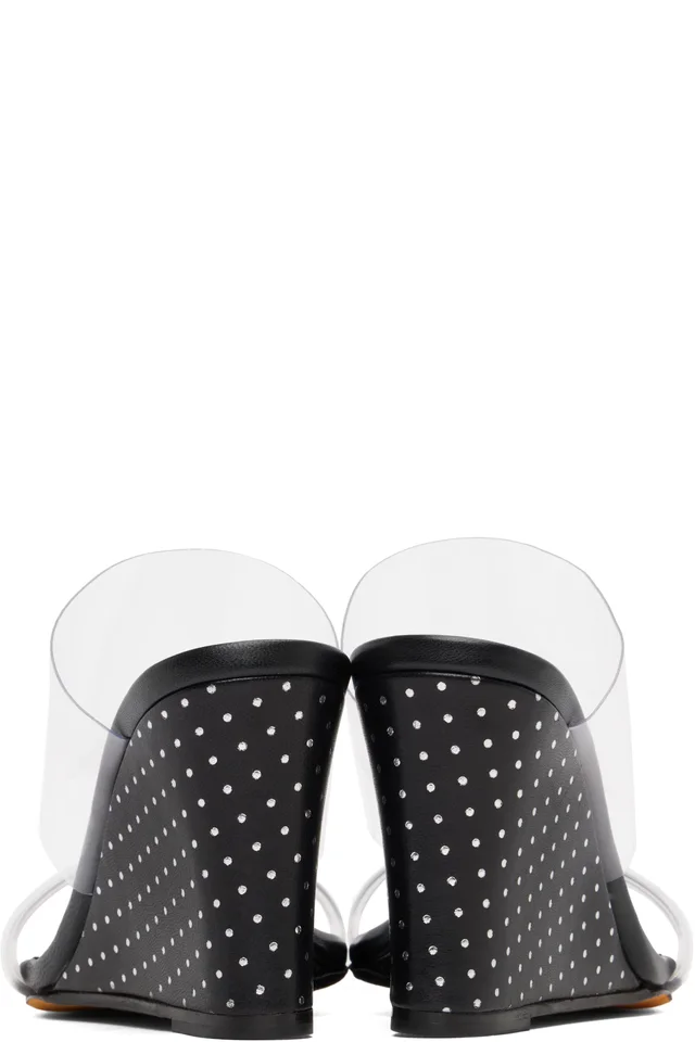 Maryam Nassir Zadeh Black Olympia Wedge Heeled Sandals, photo 2 of 5 from SSENSE
