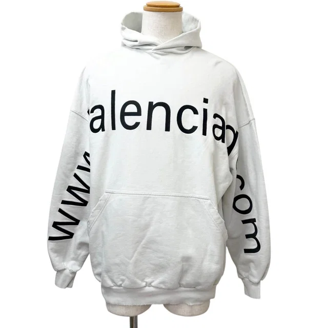 Balenciaga Large Fit Hoodie Cotton Sweatshirt from LuxUness