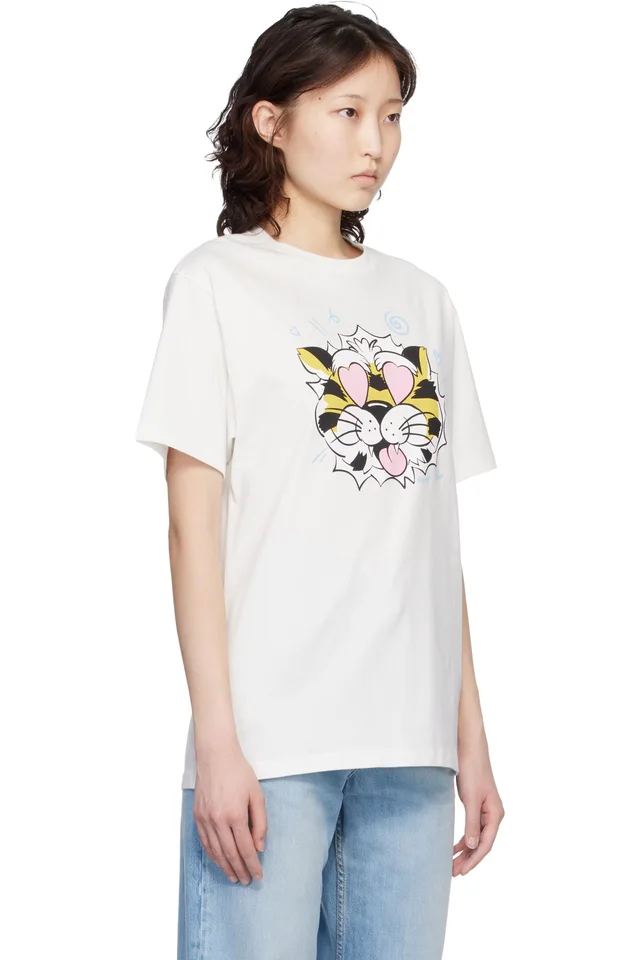 Off-White Kenzo Paris 'KENZO Wild Tiger' Loose T-shirt, photo 2 of 2 from SSENSE