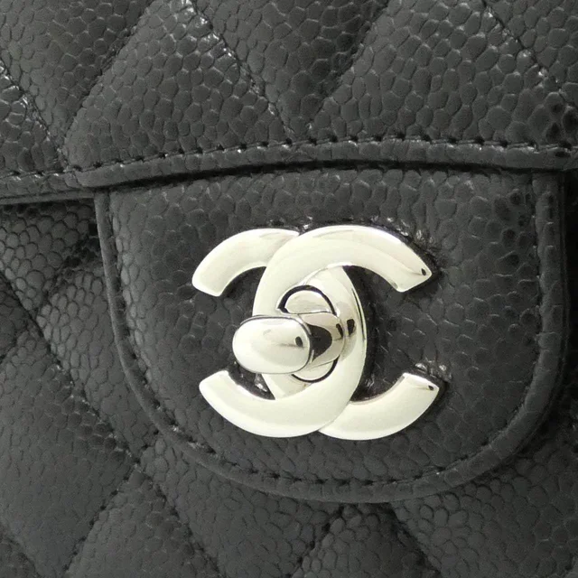 Chanel Caviar Skin Shoulder Bag in Black Calfskin from LuxUness, photo 4 of 8