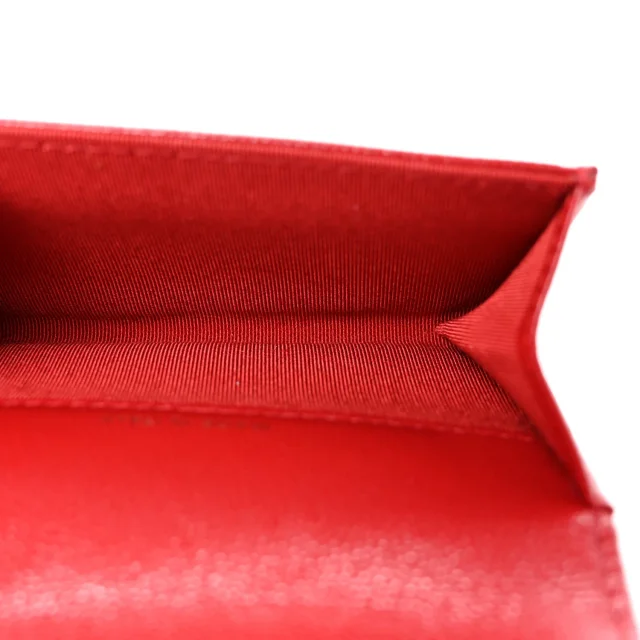 Chanel Caviar Quilted Flap Card Holder Wallet Red in Red Caviar leather from FASHIONPHILE, photo 5 of 9
