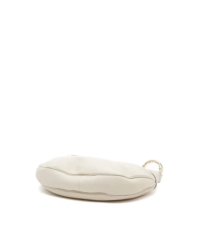 Gucci Bamboo Ring Half Moon Hobo Bag in Caviar leather from A Retro Tale, photo 5 of 8