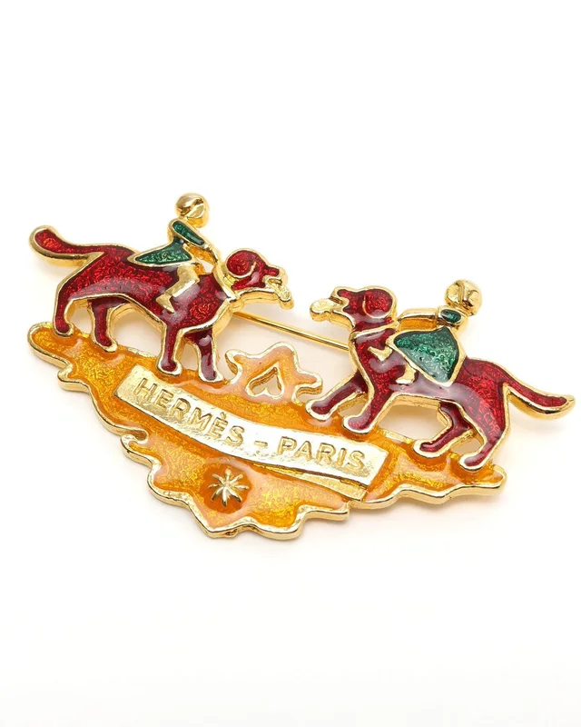 Hermès Children Dogs Brooch from A Retro Tale, photo 2 of 4