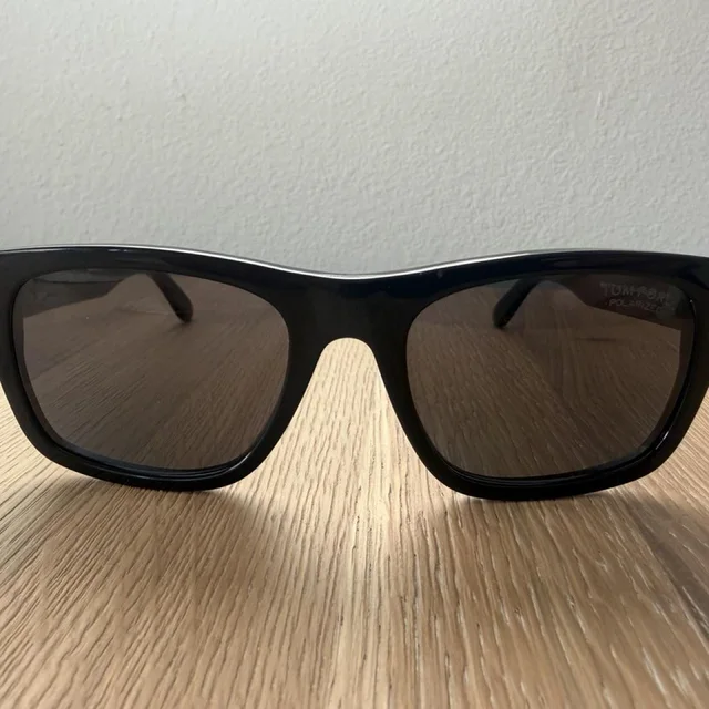 Tom Ford Men's Square Sunglasses - Black in black from Depop, photo 1 of 1