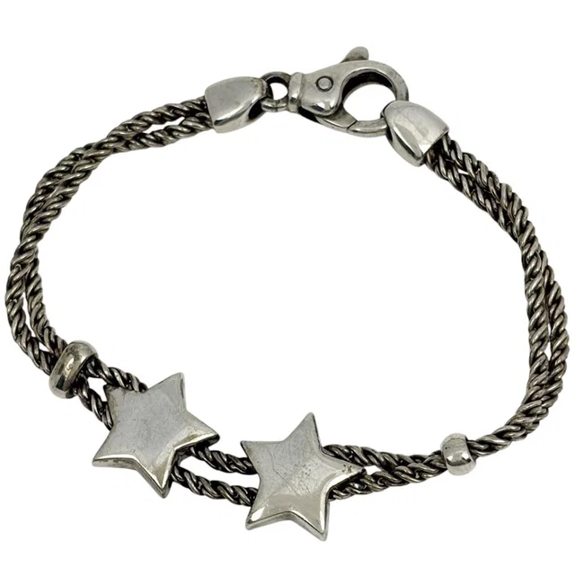 Tiffany & Co. Bracelet Double Rope Star 925 Sterling Silver in Silver from The Reluxe