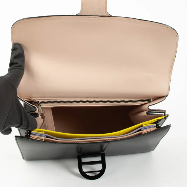 Delvaux Black Box Calf Brillant MM Magic Bag in Black Box leather from Labellov, photo 5 of 5