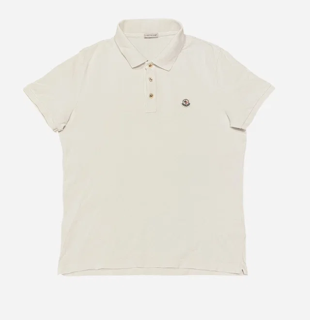 Polo Moncler, Men's (Size Medium) in white from Grailed