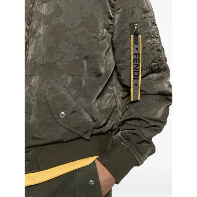 camouflage-pattern bomber jacket, image 1 of 1 from SENSER