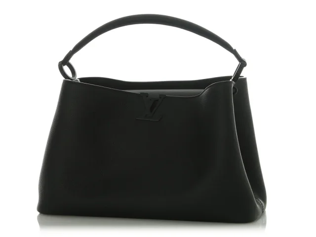 Louis Vuitton So Black Calfksin Capucines GM Souple in Black Calfskin from Ann's Fabulous Finds, photo 2 of 9