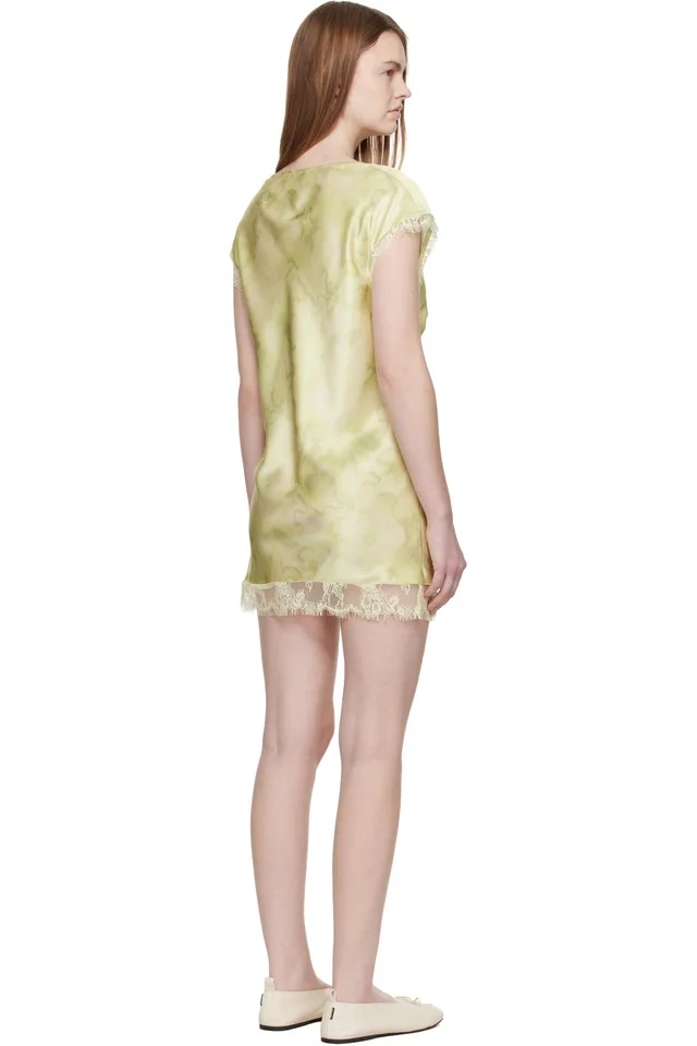 Collina Strada Yellow Waterlily Minidress, photo 3 of 4 from SSENSE