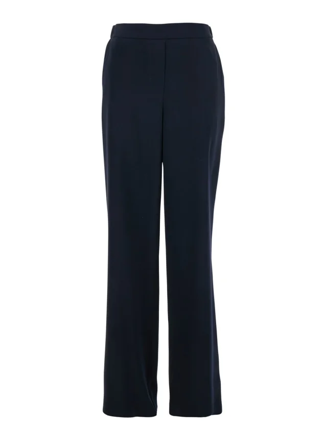 Leplain Blue Pants with Rear Elastic Waist and Wide Leg in Tech Fabric Woman in Blue 100% Polyester from Gaudenzi Boutique, photo 1 of 1