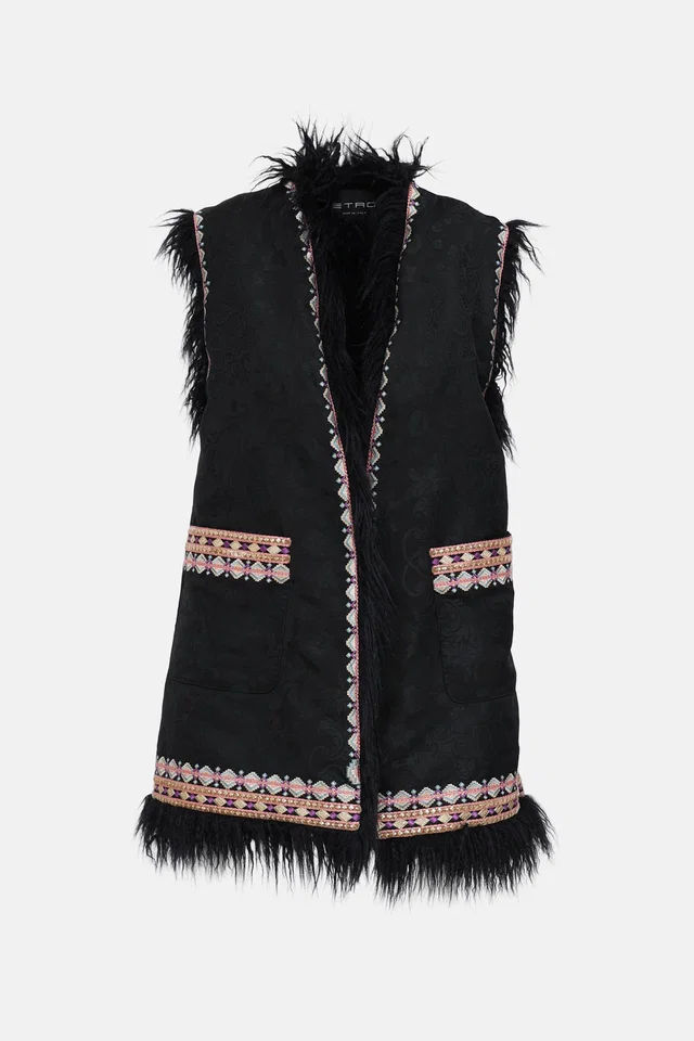 Etro Embroidered Vest in Resin from VSP Consignment
