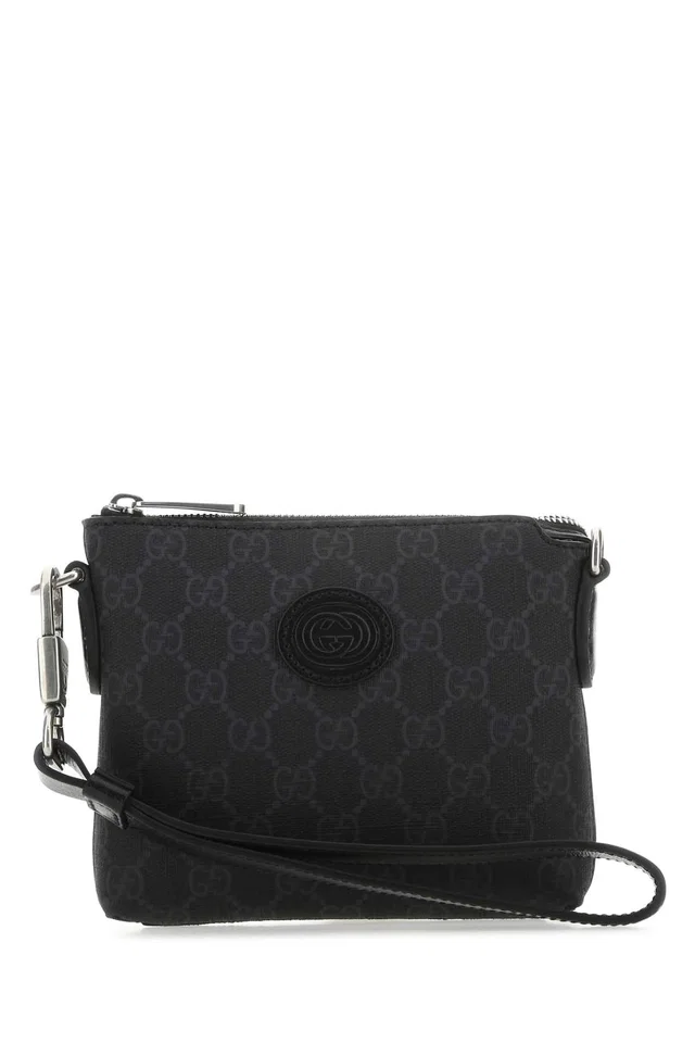 Gucci Gg Supreme Crossbody Bag — Black in Black Leather from HEWI