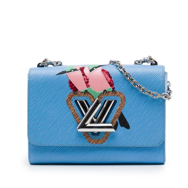 Blue Louis Vuitton Epi Early Bird Twist MM Crossbody Bag in Blue Leather from Designer Revival, photo 1 of 1