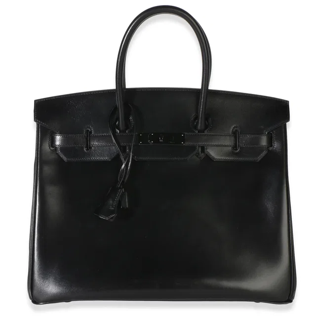 Hermès Black Box So Black Birkin 35 PVD in Black Silk from myGemma