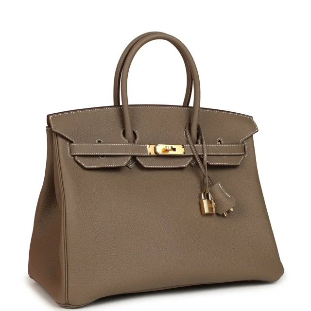 Hermès Birkin 35 Etoupe Togo Gold Hardware in Taupe Togo leather from Madison Avenue Couture, photo 2 of 9