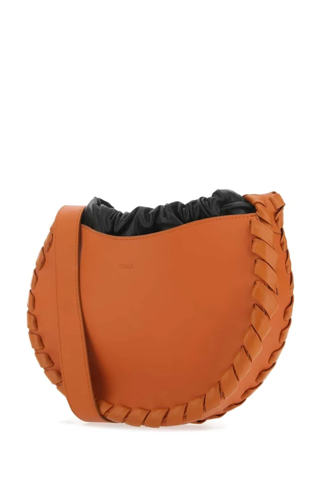 Chloé Mate Crossbody Bag — Orange in Orange Calfskin from HEWI, photo 2 of 2