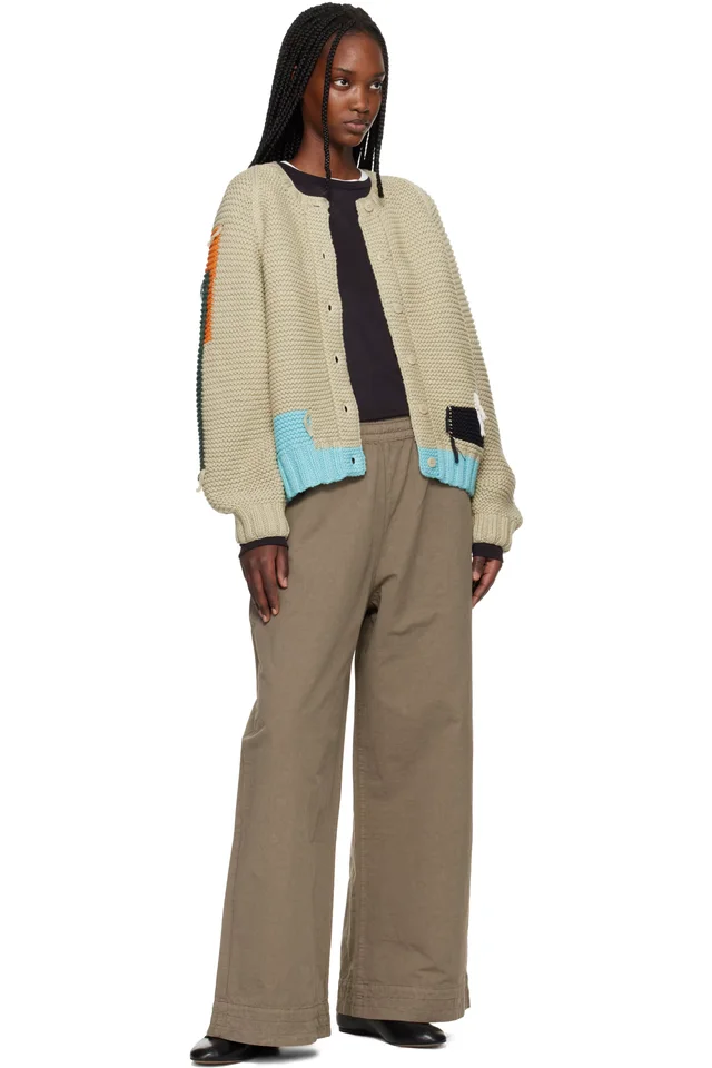 YMC Khaki Envelope Trousers, photo 4 of 4 from SSENSE