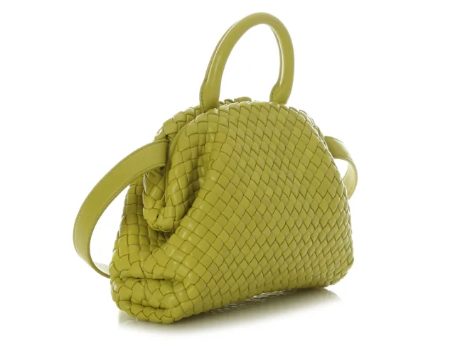 Bottega Small Kiwi Padded Intrecciato Top Handle Bag in Woven leather from Ann's Fabulous Finds, photo 5 of 9
