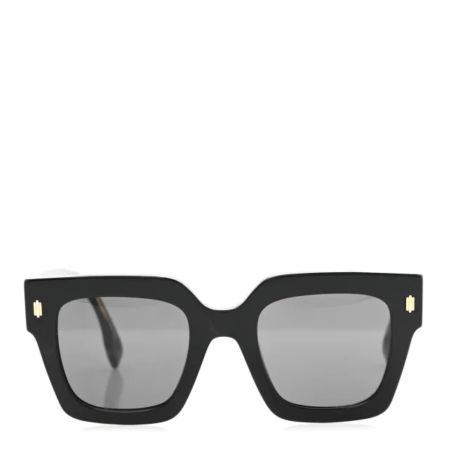 Acetate Fendi Square Sunglasses FE40101I Black in Black from FASHIONPHILE, photo 2 of 7