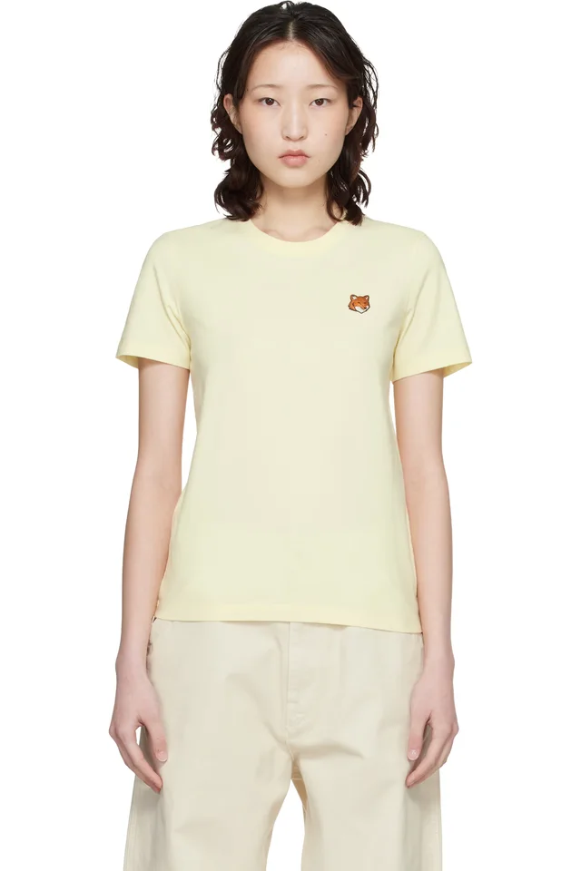 Yellow Fox Head Regular T-shirt