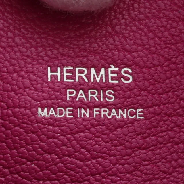Hermès 2018 Mini Plume 20 Rose Pourpre in Pink Goatskin from VINTAGE QOO TOKYO, photo 6 of 12