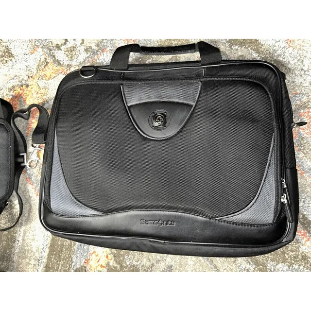 Samsonite Computer Laptop Softside Briefcase 16x13” Black Canvas 2 Large Pockets in black Canvas from Poshmark