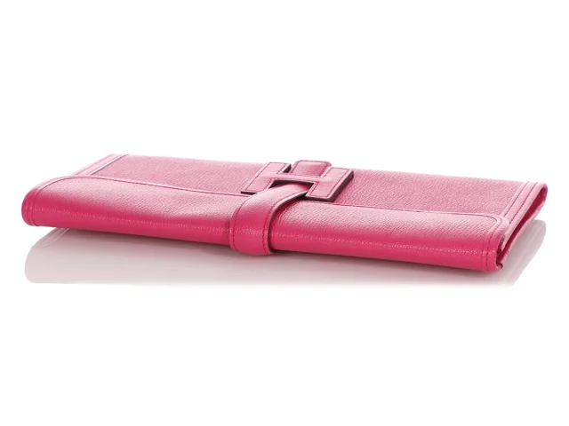 Hermès Rose Shocking Chèvre Jigé Elan 29 in Pink Goatskin from Anns, photo 7 of 10