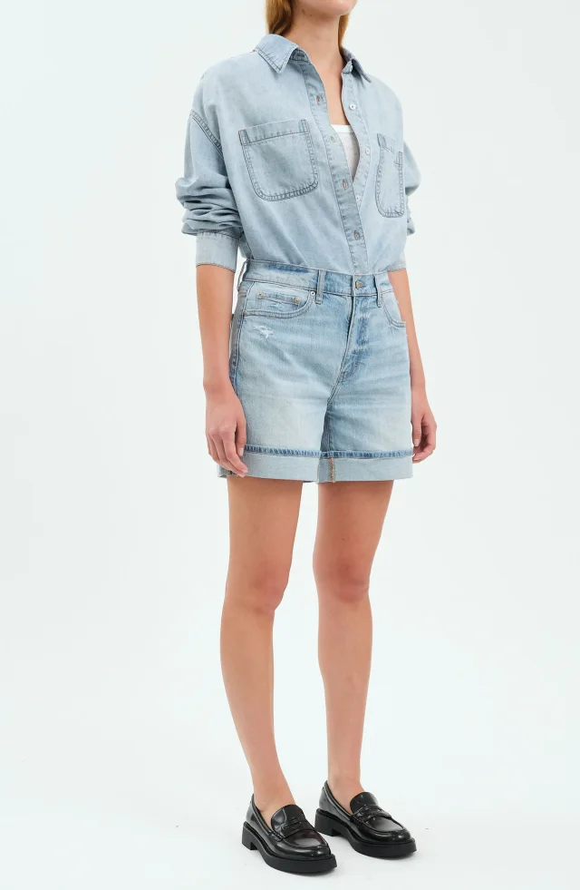 DAZE Easy Rider High Waist Relaxed Denim Shorts, photo 3 of 3 from Nordstrom Rack