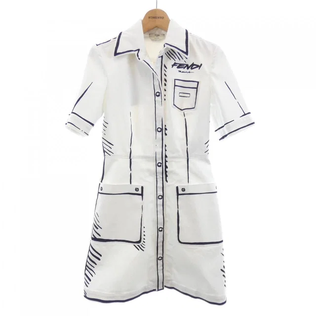 Fendi Dress White in White from The Reluxe