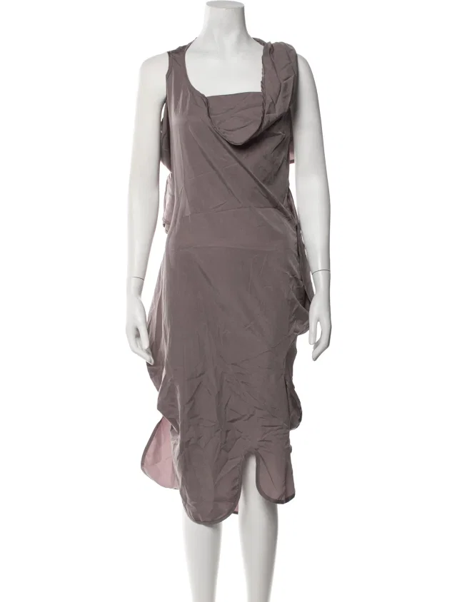 Vivienne Westwood Silk Midi Length Dress in gray Silk from The RealReal