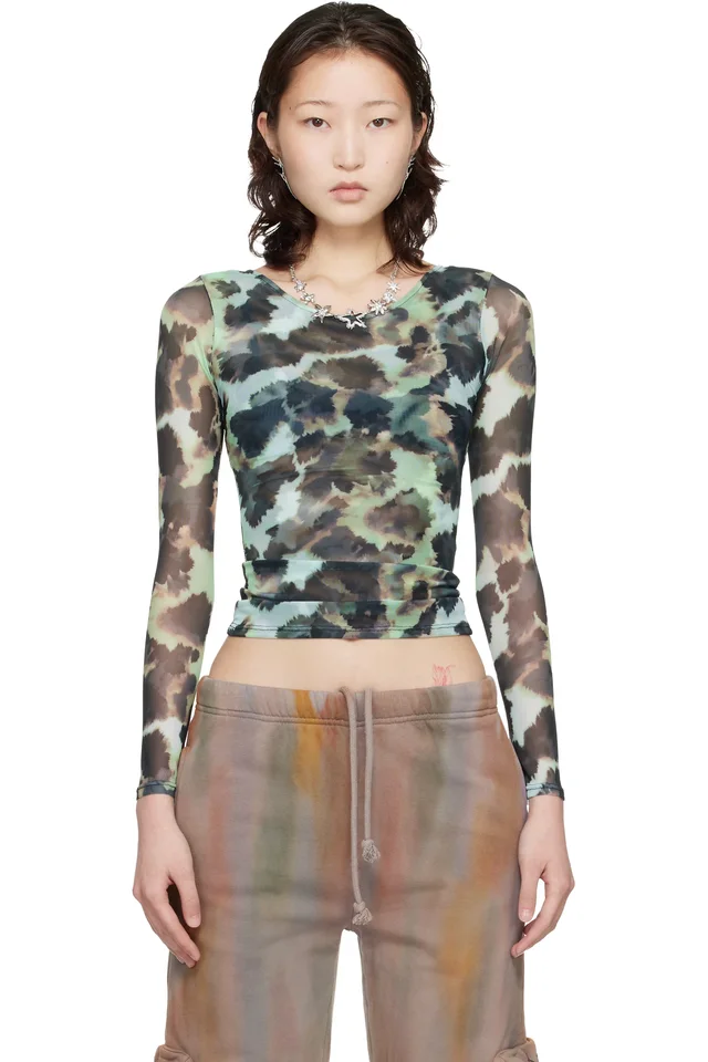 Green & Black Cardio Top, image 1 of 1 from SSENSE