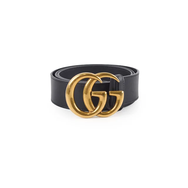Gucci Marmont GG Belt Black Size 95 in Black Leather from The Purse Affair
